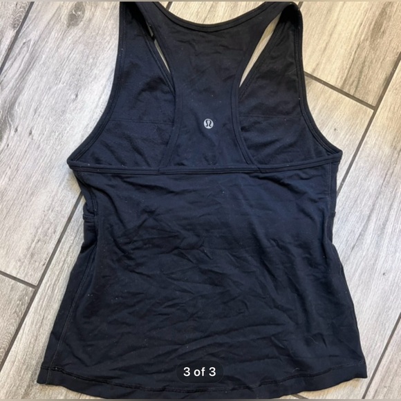 Lululemon Black Luxtreme Surplice Racerback Deep Breath Tank - Picture 4 of 4